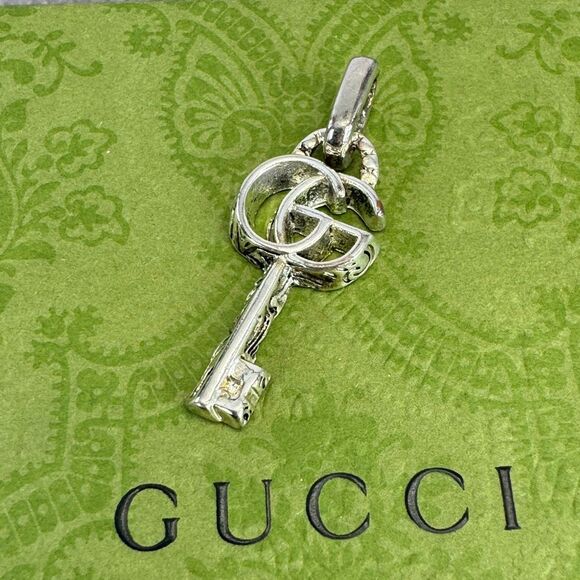 Gucci Marmont Silver Key Pendant - Picture 1 of 10